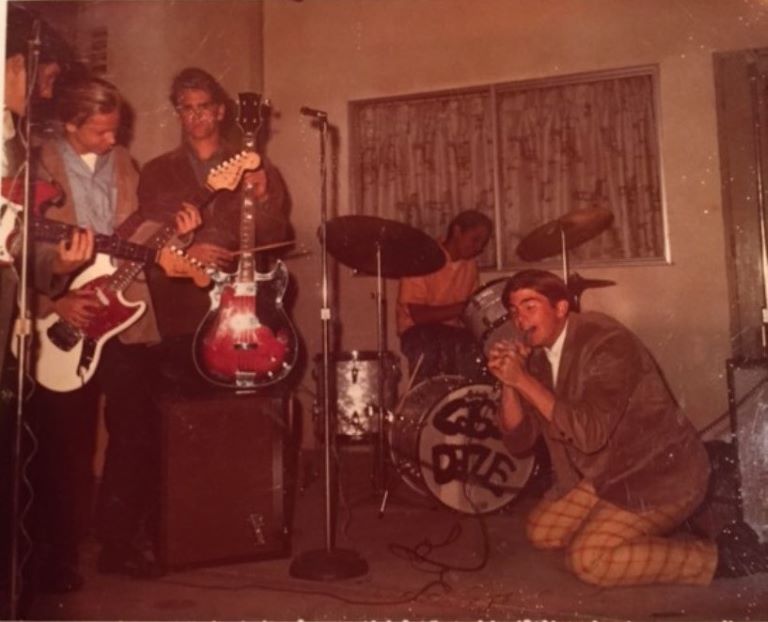 A young Klay Peterson as vocalist in a teenage rock band