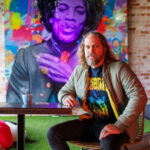 Reid Johnson '18 at the business he owns, Habit Beverage Lounge